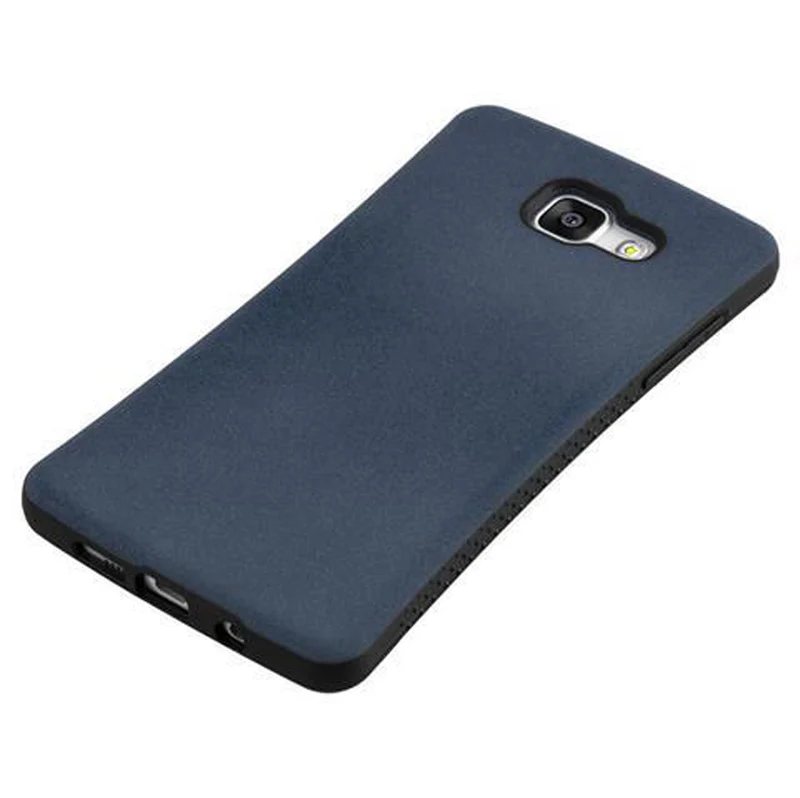 Cadorabo Hülle kompatibel mit Samsung Galaxy A3 2016 Hard Case Schutzhülle Small Waist mit rutschfestem Gummi-Rücken