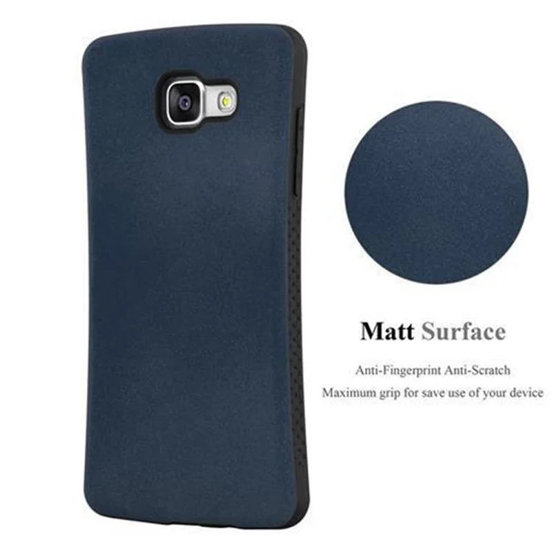 Cadorabo Hülle kompatibel mit Samsung Galaxy A3 2016 Hard Case Schutzhülle Small Waist mit rutschfestem Gummi-Rücken