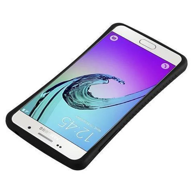 Cadorabo Hülle kompatibel mit Samsung Galaxy A3 2016 Hard Case Schutzhülle Small Waist mit rutschfestem Gummi-Rücken