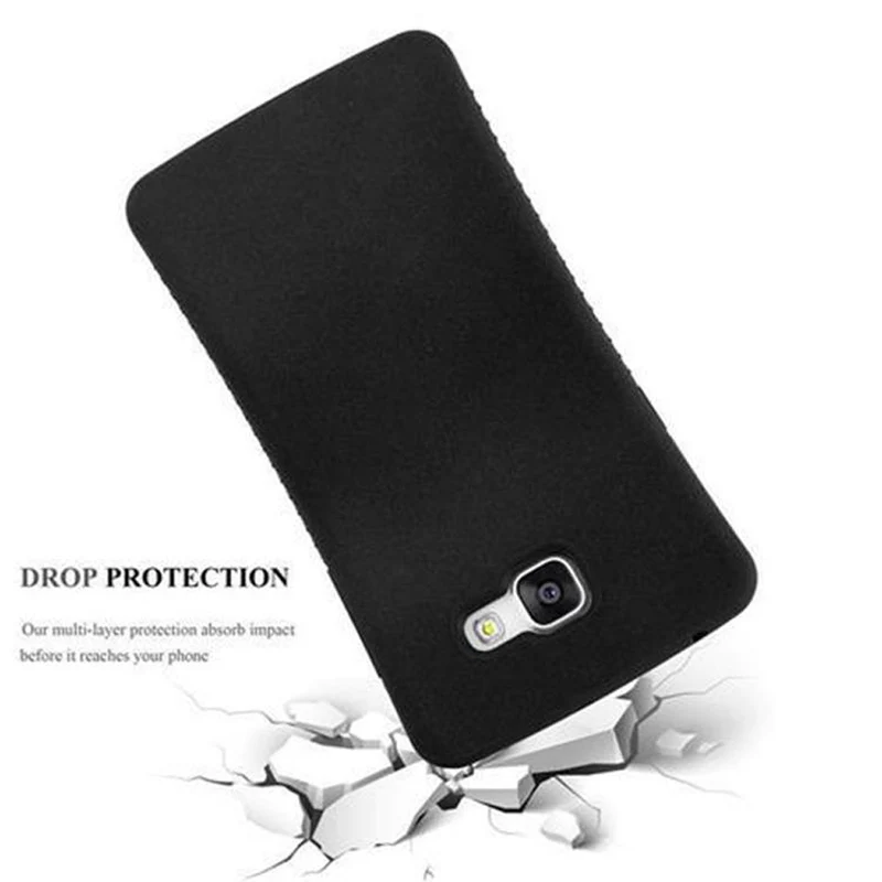 Cadorabo Hülle kompatibel mit Samsung Galaxy A3 2016 Hard Case Schutzhülle Small Waist mit rutschfestem Gummi-Rücken