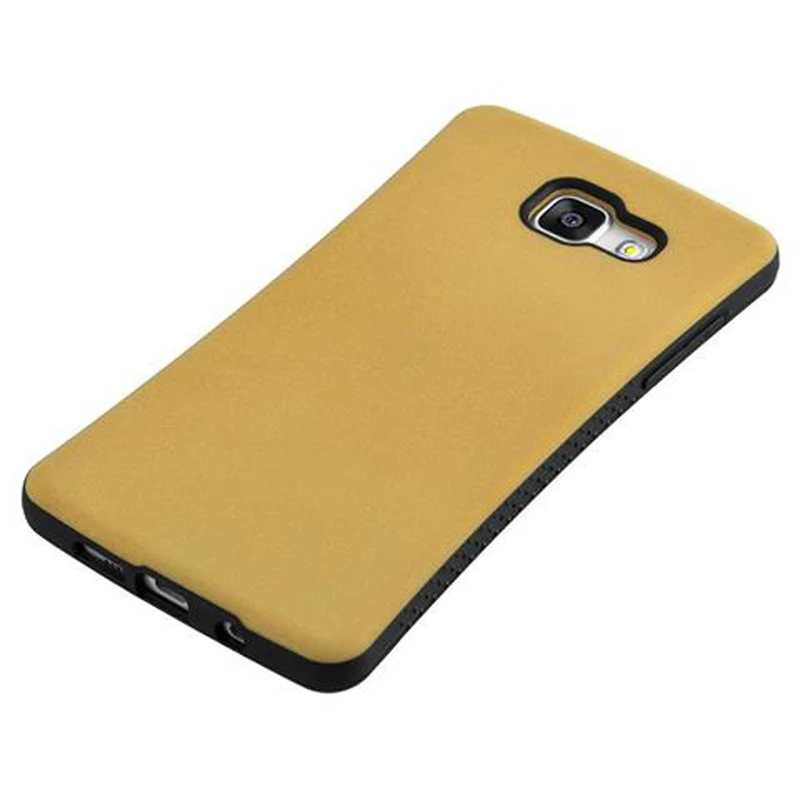 Cadorabo Hülle kompatibel mit Samsung Galaxy A3 2016 Hard Case Schutzhülle Small Waist mit rutschfestem Gummi-Rücken