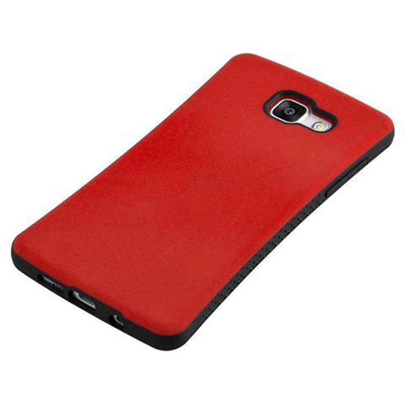 Cadorabo Hülle kompatibel mit Samsung Galaxy A3 2016 Hard Case Schutzhülle Small Waist mit rutschfestem Gummi-Rücken