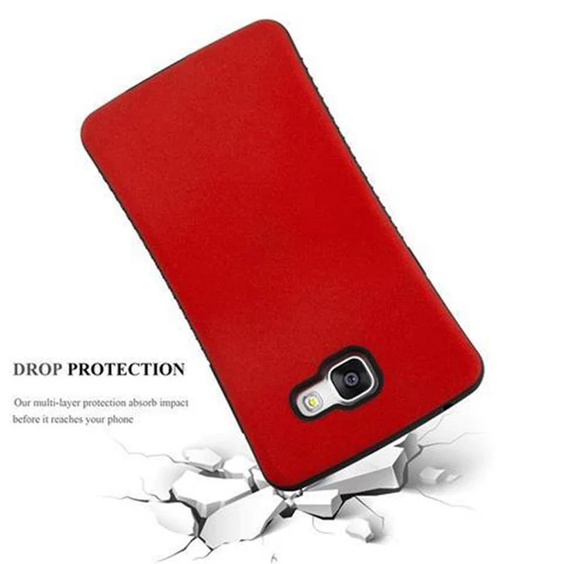 Cadorabo Hülle kompatibel mit Samsung Galaxy A3 2016 Hard Case Schutzhülle Small Waist mit rutschfestem Gummi-Rücken