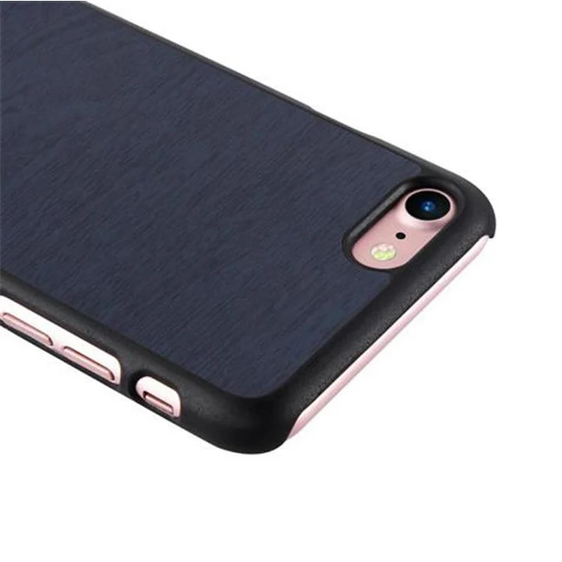 Cadorabo Hülle kompatibel mit Apple iPhone 7 / 7S / 8 / SE 2020 Hard Case Schutzhülle in Holz Optik gegen Kratzer und Stöße