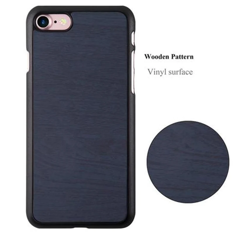 Cadorabo Hülle kompatibel mit Apple iPhone 7 / 7S / 8 / SE 2020 Hard Case Schutzhülle in Holz Optik gegen Kratzer und Stöße