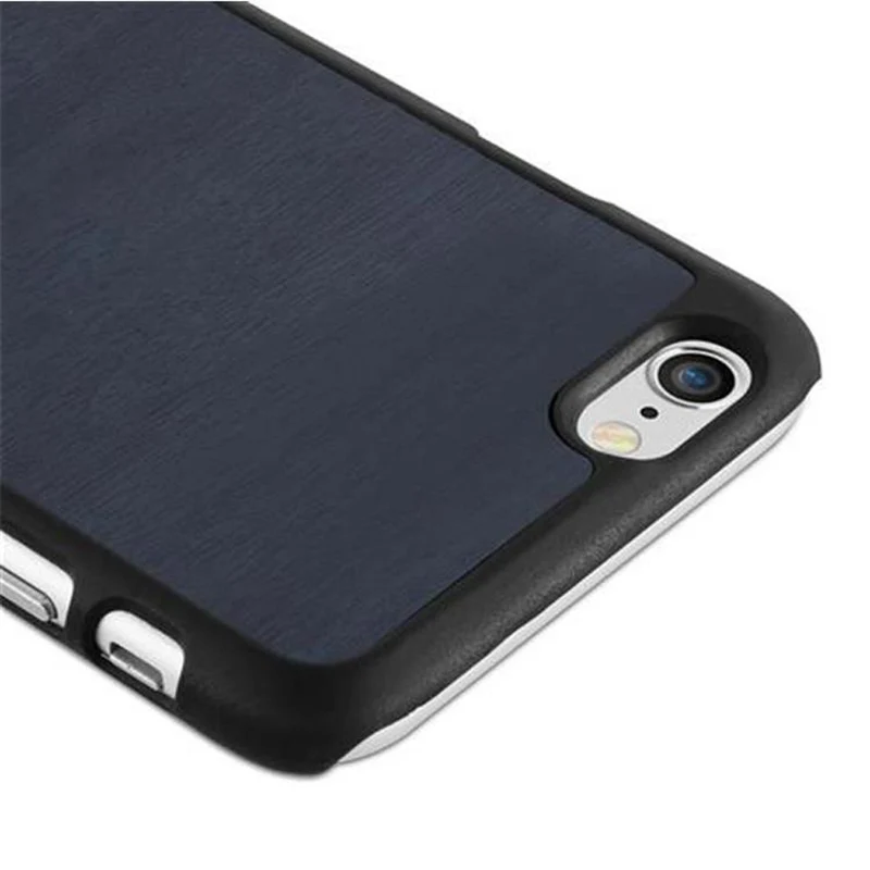 Cadorabo Hülle kompatibel mit Apple iPhone 6 / 6S Hard Case Schutzhülle in Holz Optik gegen Kratzer und Stöße