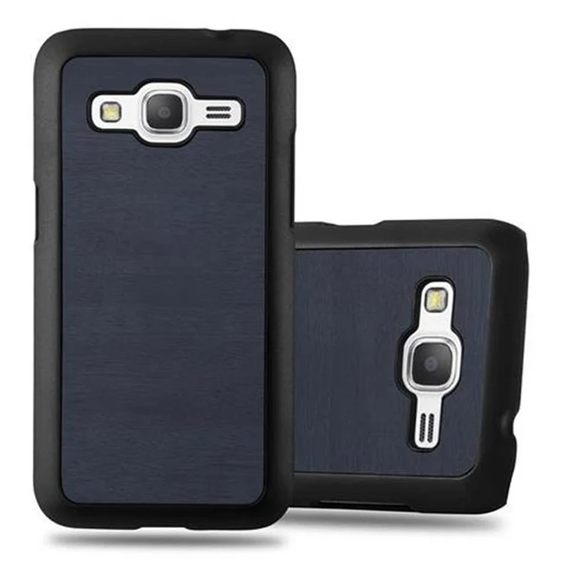 Cadorabo Hülle kompatibel mit Samsung Galaxy CORE PRIME Hard Case Schutzhülle in Holz Optik gegen Kratzer und Stöße