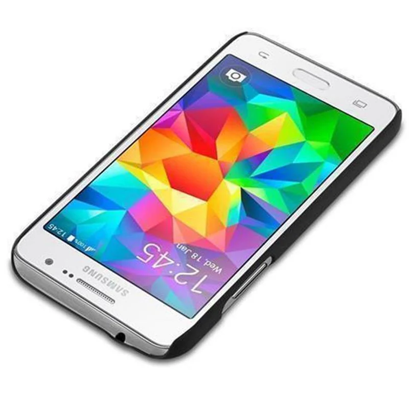 Cadorabo Hülle kompatibel mit Samsung Galaxy CORE PRIME Hard Case Schutzhülle in Holz Optik gegen Kratzer und Stöße