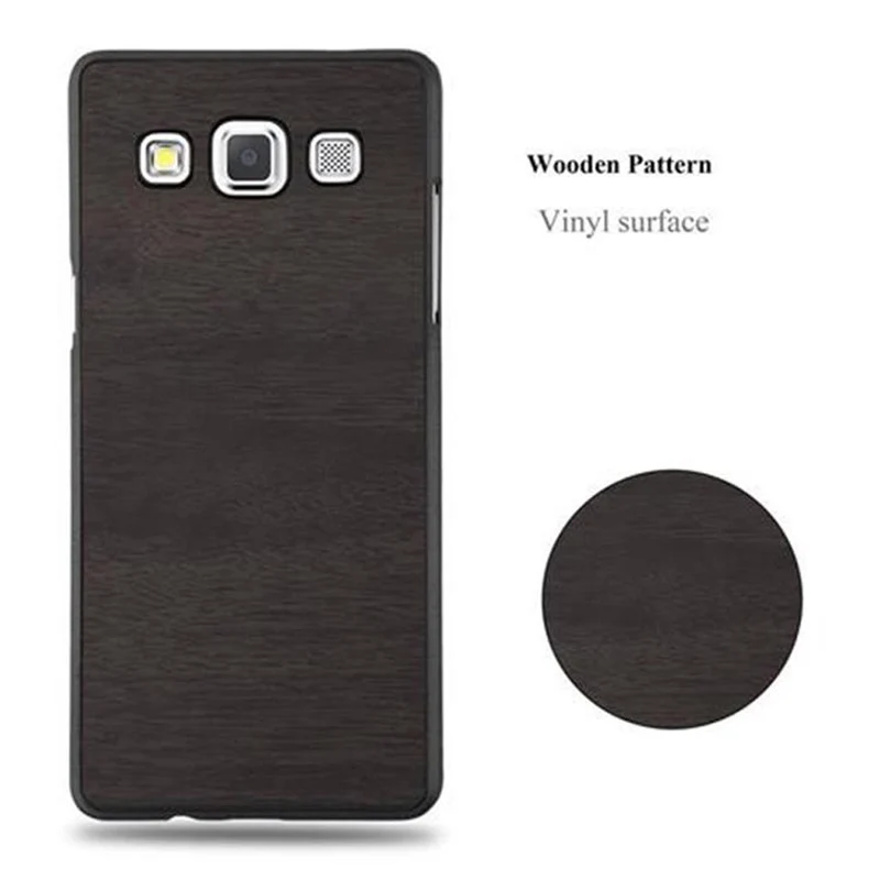 Cadorabo Hülle kompatibel mit Samsung Galaxy A5 2015 Hard Case Schutzhülle in Holz Optik gegen Kratzer und Stöße