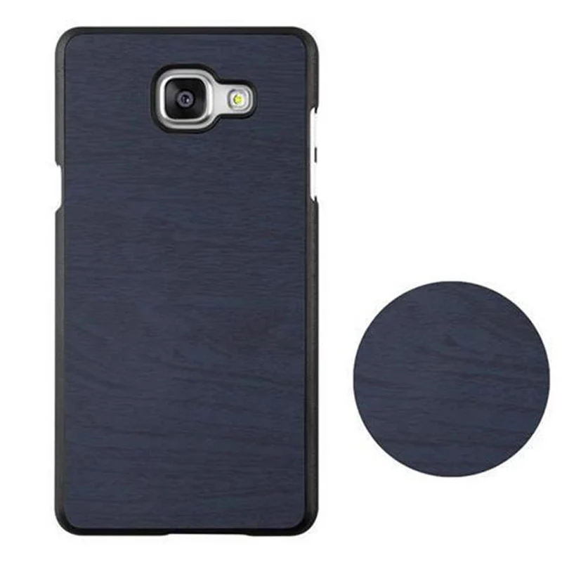Cadorabo Hülle kompatibel mit Samsung Galaxy A3 2016 Hard Case Schutzhülle in Holz Optik gegen Kratzer und Stöße