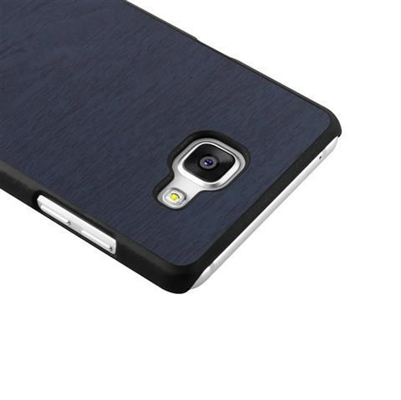 Cadorabo Hülle kompatibel mit Samsung Galaxy A3 2016 Hard Case Schutzhülle in Holz Optik gegen Kratzer und Stöße