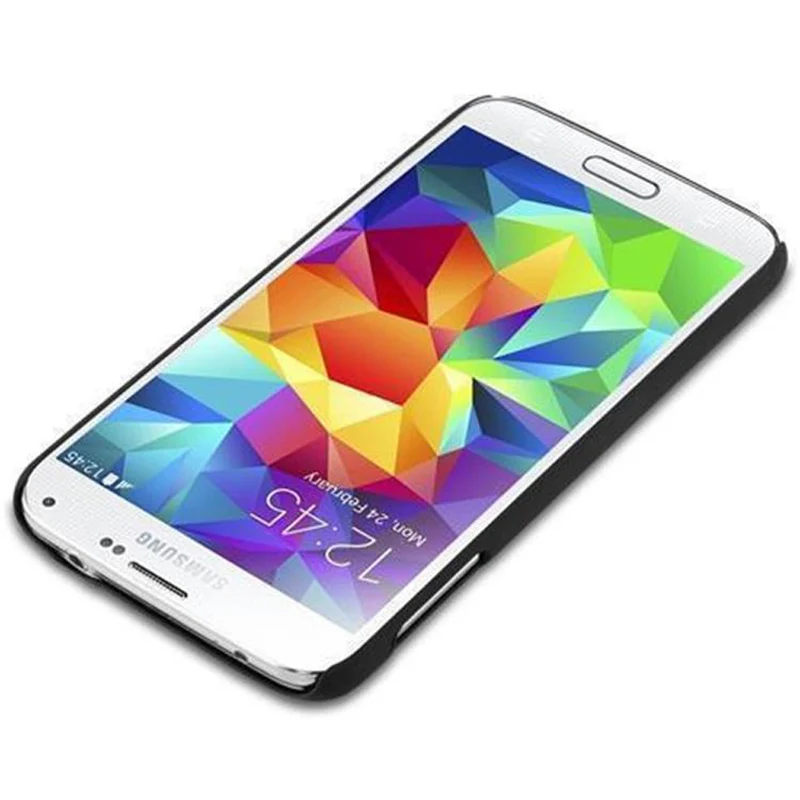 Cadorabo Hülle kompatibel mit Samsung Galaxy S5 / S5 NEO Hard Case Schutzhülle in Holz Optik gegen Kratzer und Stöße