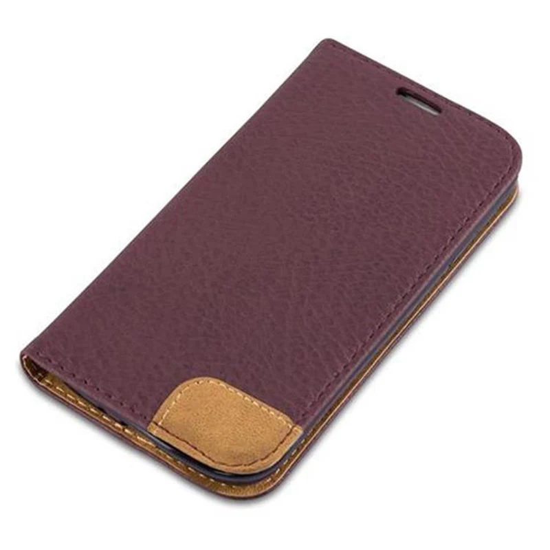 Cadorabo Hülle kompatibel mit Samsung Galaxy S4 Schutzhülle mit Standfunktion, Kartenfach und Textil-Patch