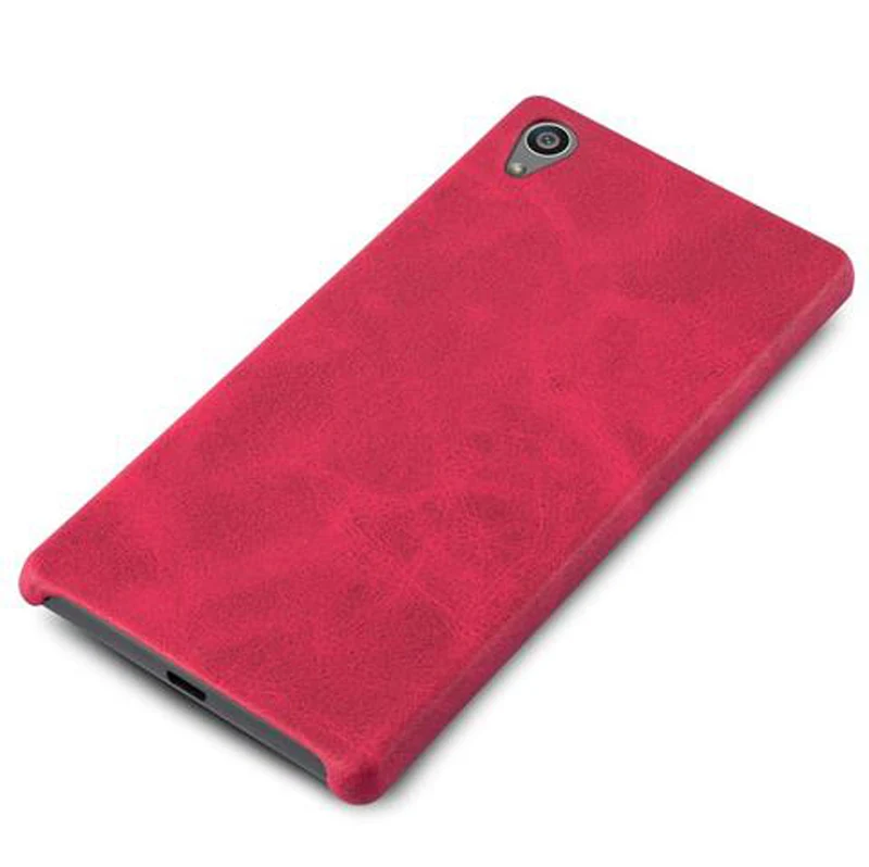 Cadorabo Hülle kompatibel mit Sony Xperia Z5 Hard Case Schutzhülle aus Kunstleder
