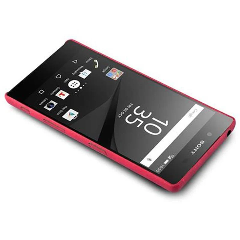 Cadorabo Hülle kompatibel mit Sony Xperia Z5 Hard Case Schutzhülle aus Kunstleder