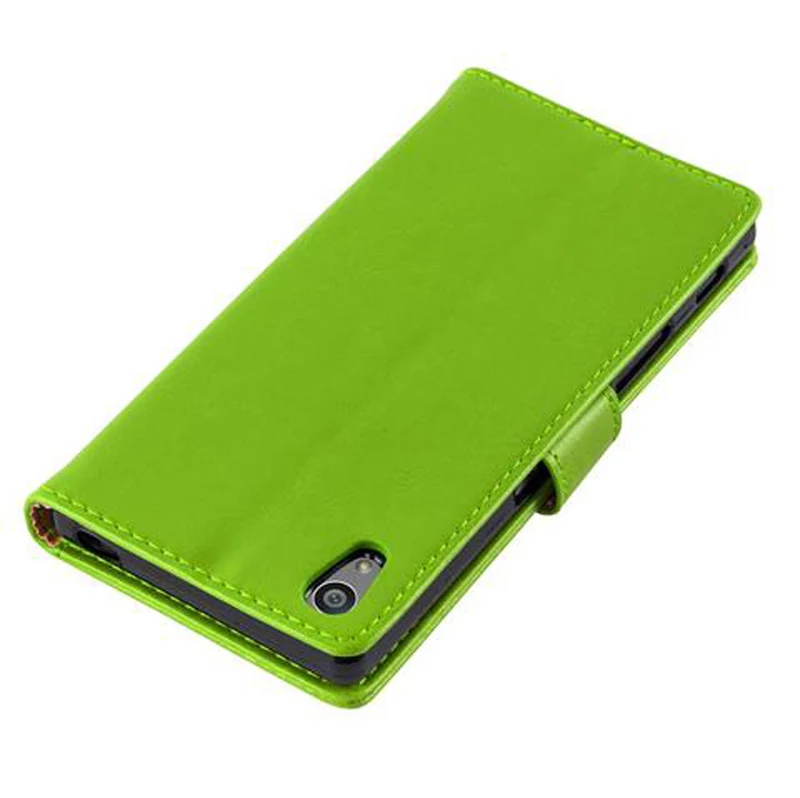 Cadorabo Hülle kompatibel mit Sony Xperia Z5 Schutzhülle mit Magnetverschluss, Standfunktion und Kartenfach