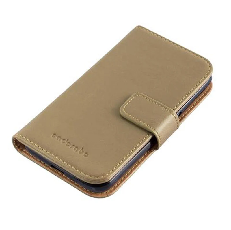 Cadorabo Hülle kompatibel mit Samsung Galaxy J1 2016 Schutzhülle mit Magnetverschluss, Standfunktion und Kartenfach