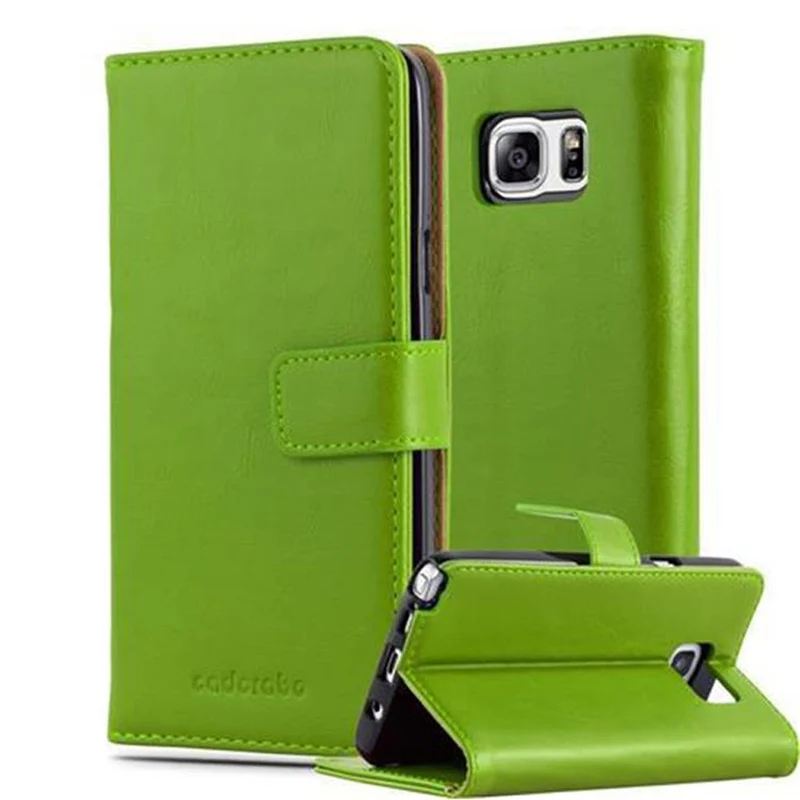 Cadorabo Hülle kompatibel mit Samsung Galaxy NOTE 5 Schutzhülle mit Magnetverschluss, Standfunktion und Kartenfach