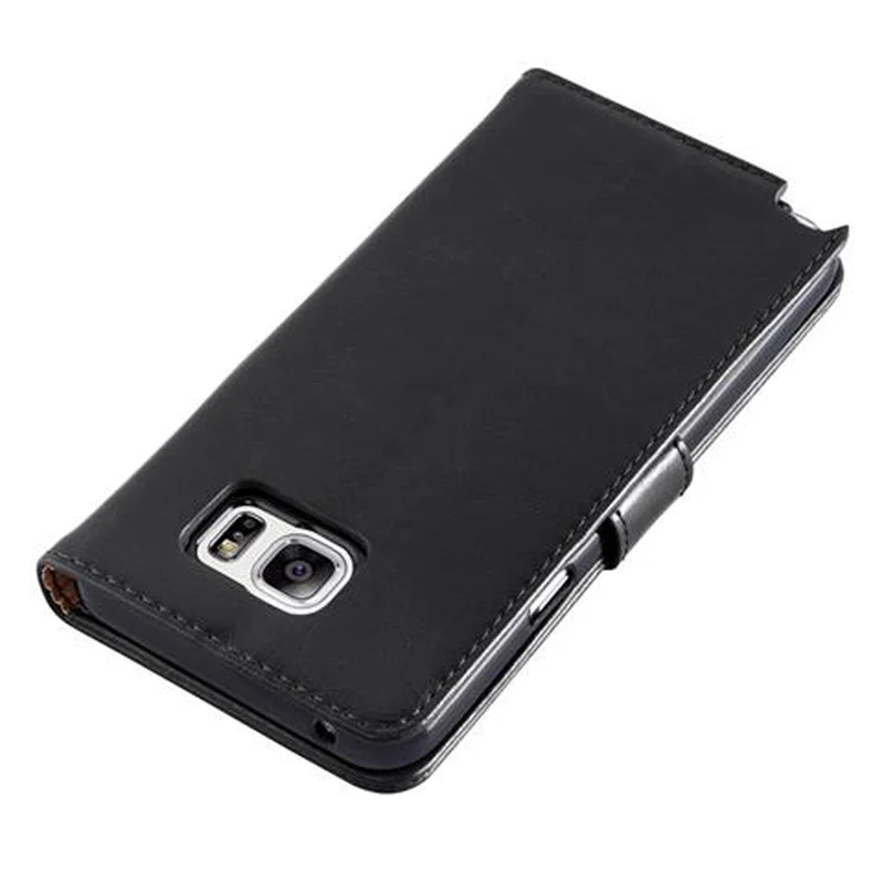 Cadorabo Hülle kompatibel mit Samsung Galaxy NOTE 5 Schutzhülle mit Magnetverschluss, Standfunktion und Kartenfach