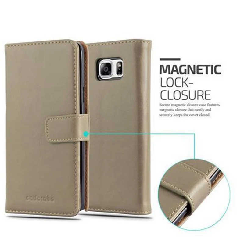 Cadorabo Hülle kompatibel mit Samsung Galaxy NOTE 5 Schutzhülle mit Magnetverschluss, Standfunktion und Kartenfach