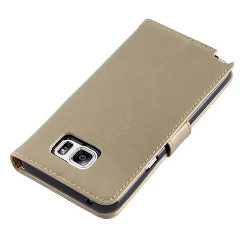 Cadorabo Hülle kompatibel mit Samsung Galaxy NOTE 5 Schutzhülle mit Magnetverschluss, Standfunktion und Kartenfach