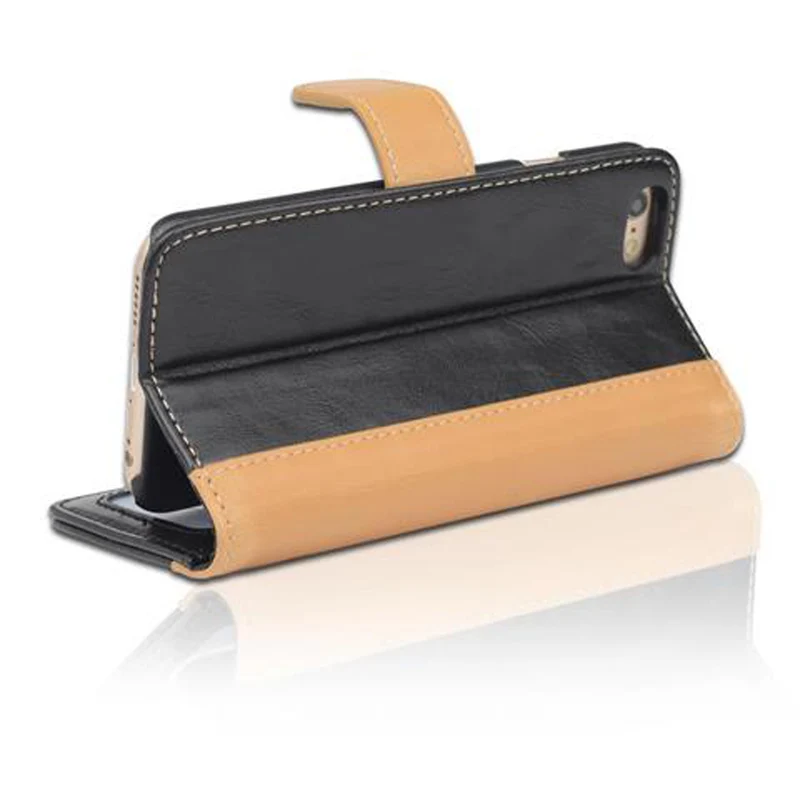 Cadorabo Hülle kompatibel mit Apple iPhone 6 / 6S Schutzhülle mit Standfunktion und Kartenfach im zweifarbigen Design