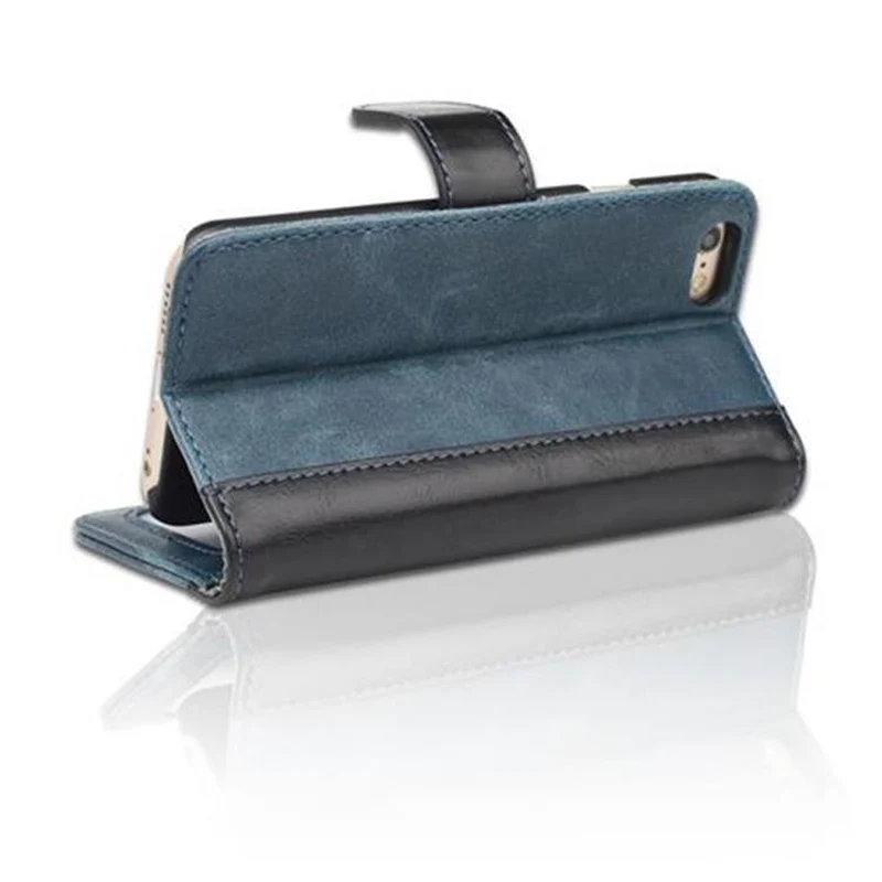 Cadorabo Hülle kompatibel mit Apple iPhone 6 / 6S Schutzhülle mit Standfunktion und Kartenfach im zweifarbigen Design