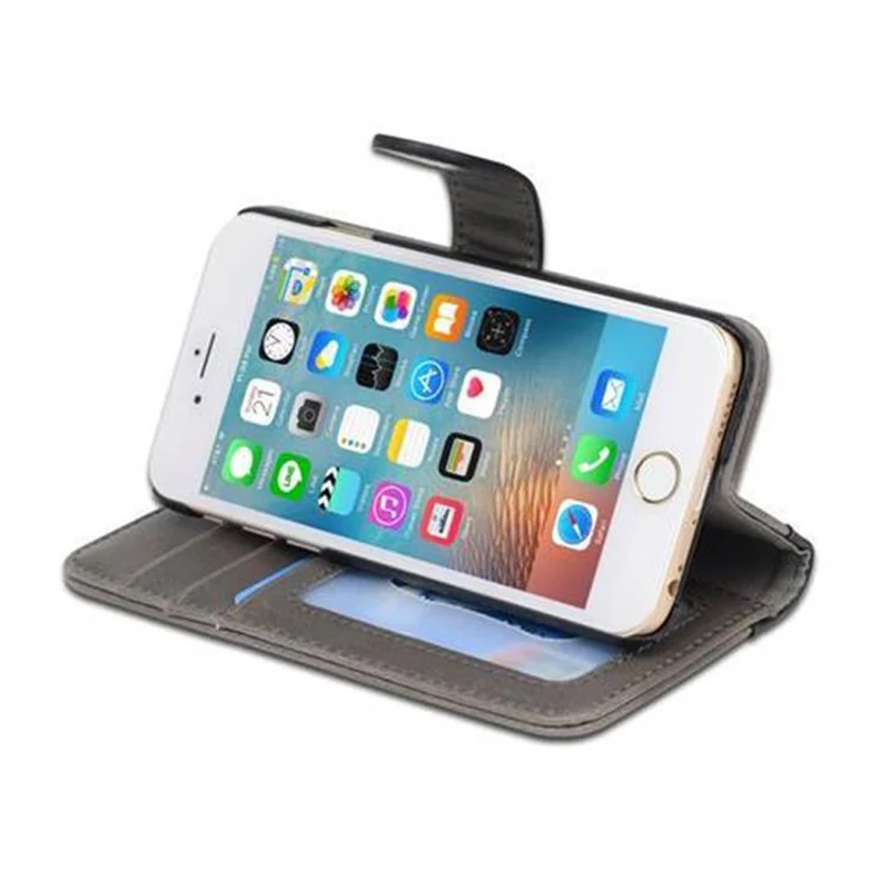 Cadorabo Hülle kompatibel mit Apple iPhone 6 / 6S Schutzhülle mit Standfunktion und Kartenfach im zweifarbigen Design