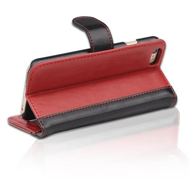 Cadorabo Hülle kompatibel mit Apple iPhone 6 / 6S Schutzhülle mit Standfunktion und Kartenfach im zweifarbigen Design