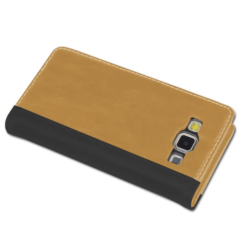 Cadorabo Hülle kompatibel mit Samsung Galaxy A5 2015 Schutzhülle mit Standfunktion und Kartenfach im zweifarbigen Design