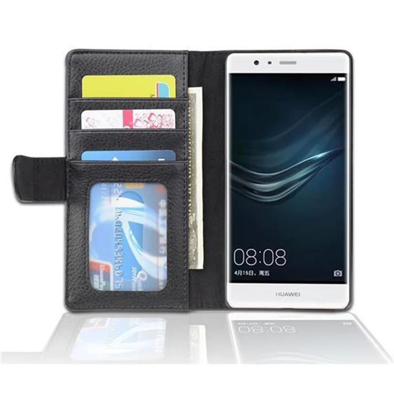 Cadorabo Hülle kompatibel mit Huawei P9 LITE 2016 / G9 LITE Schutzhülle mit Magnetverschluss und 3 Kartenfächern