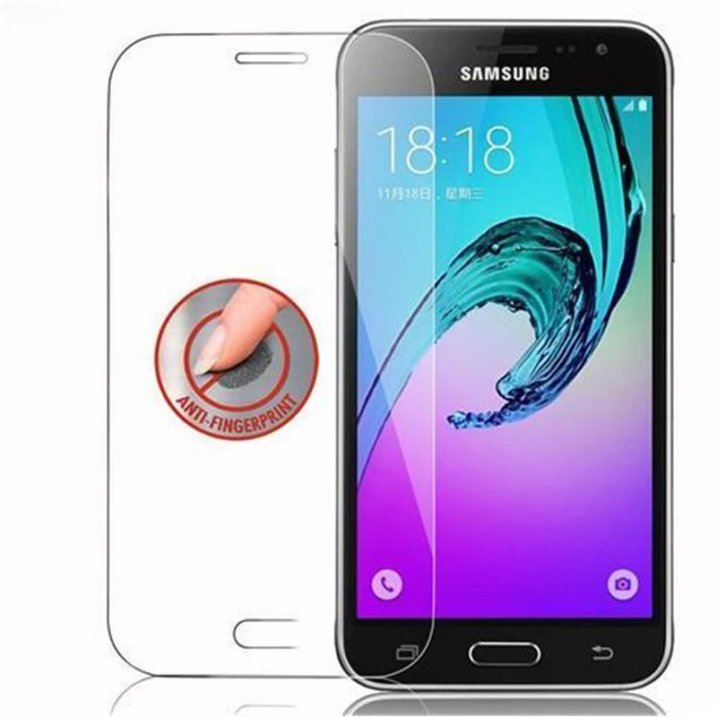 Cadorabo Panzer Folie kompatibel mit Samsung Galaxy J3 2015 - Schutzfolie Gehärtetes (Tempered) Display-Schutzglas in 9H Härte mit 3D Touch Kompatibilität