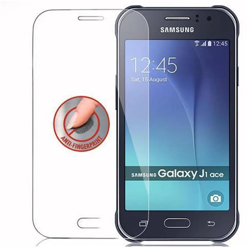 Cadorabo Panzer Folie kompatibel mit Samsung Galaxy J1 ACE - Schutzfolie Gehärtetes (Tempered) Display-Schutzglas in 9H Härte mit 3D Touch Kompatibilität