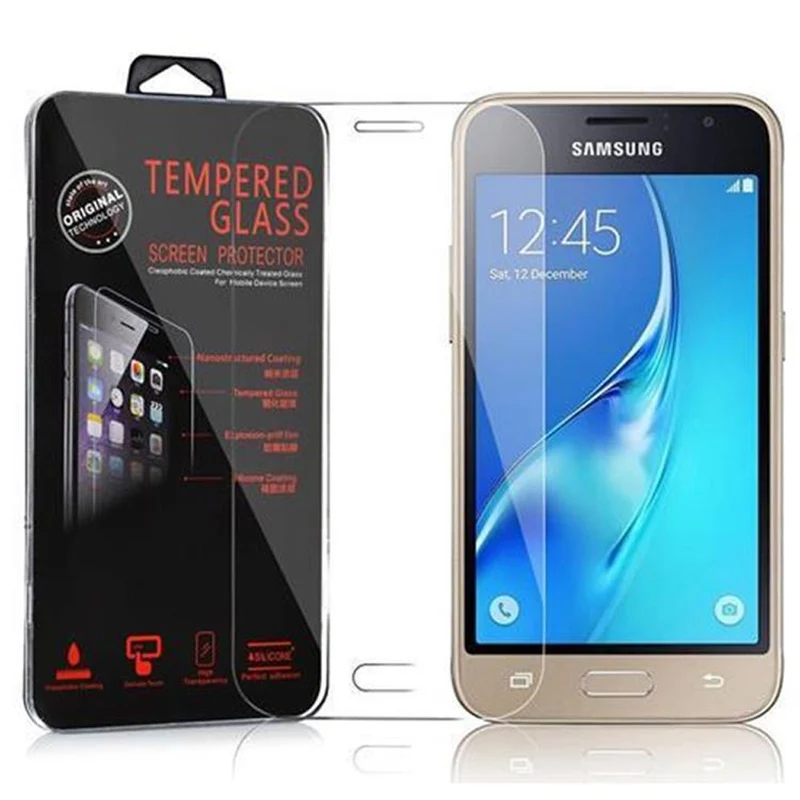 Cadorabo Panzer Folie kompatibel mit Samsung Galaxy J1 MINI - Schutzfolie Gehärtetes (Tempered) Display-Schutzglas in 9H Härte mit 3D Touch Kompatibilität