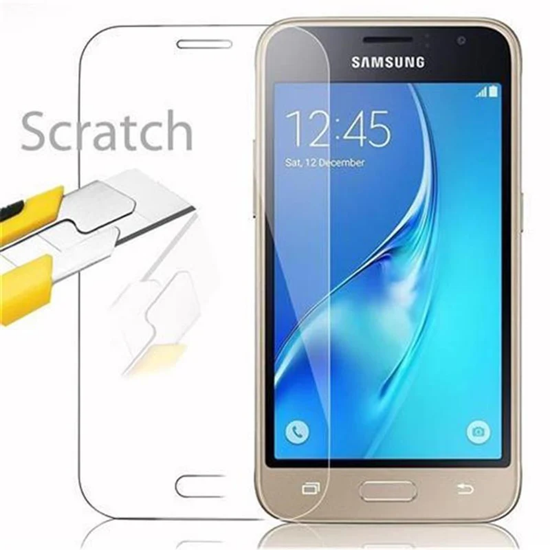 Cadorabo Panzer Folie kompatibel mit Samsung Galaxy J1 MINI - Schutzfolie Gehärtetes (Tempered) Display-Schutzglas in 9H Härte mit 3D Touch Kompatibilität