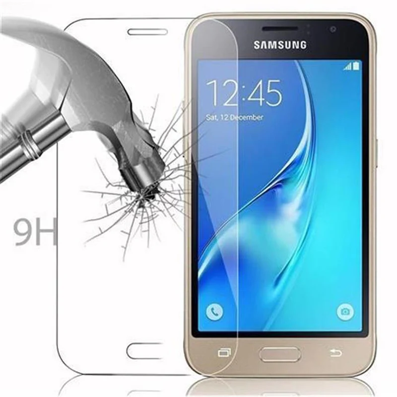 Cadorabo Panzer Folie kompatibel mit Samsung Galaxy J1 MINI - Schutzfolie Gehärtetes (Tempered) Display-Schutzglas in 9H Härte mit 3D Touch Kompatibilität