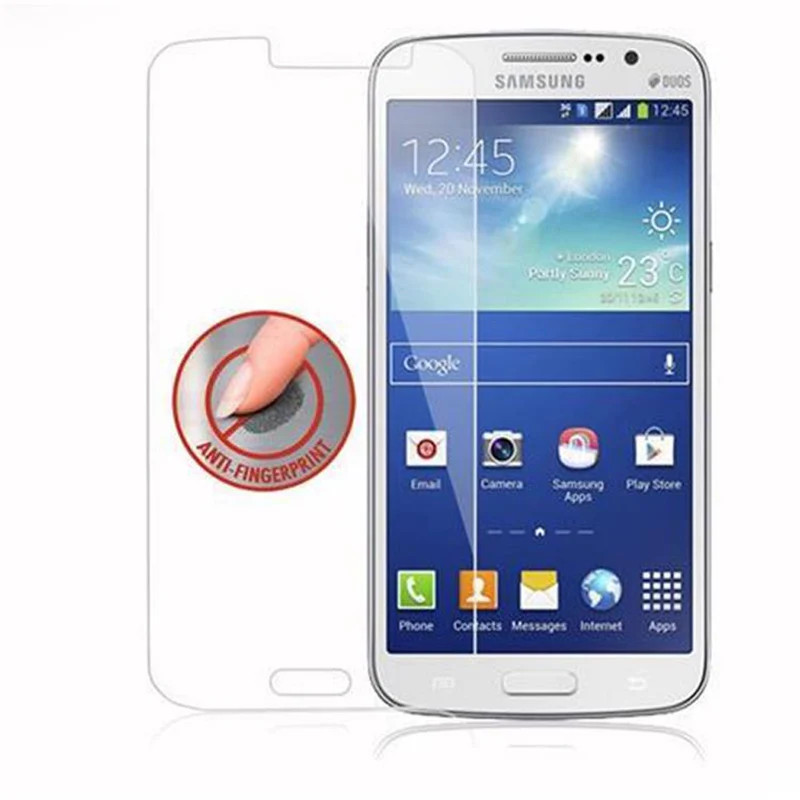 Cadorabo Panzer Folie kompatibel mit Samsung Galaxy GRAND 2 - Schutzfolie Gehärtetes (Tempered) Display-Schutzglas in 9H Härte mit 3D Touch Kompatibilität