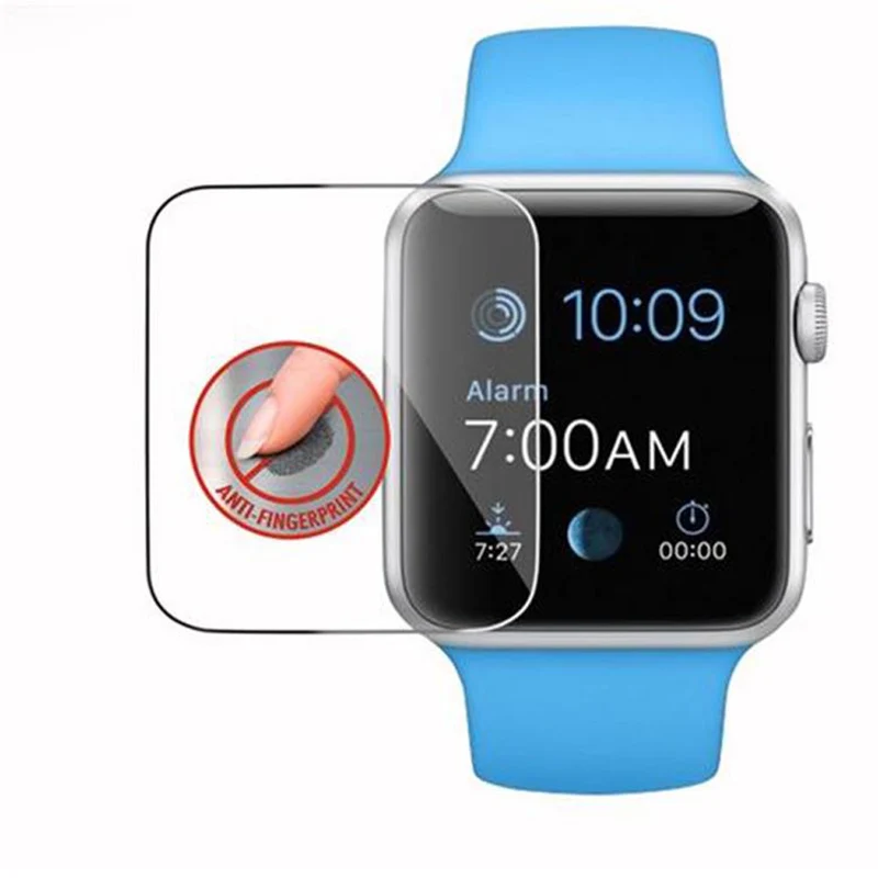 Cadorabo Panzer Folie kompatibel mit Apple Watch Series 1 & 2 & 3 (38mm) - Schutzfolie Gehärtetes (Tempered) Display-Schutzglas in 9H Härte mit 3D Touch Kompatibilität