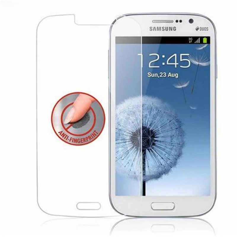 Cadorabo Panzer Folie kompatibel mit Samsung Galaxy GRAND DUOS / GRAND NEO - Schutzfolie Gehärtetes (Tempered) Display-Schutzglas in 9H Härte mit 3D Touch Kompatibilität
