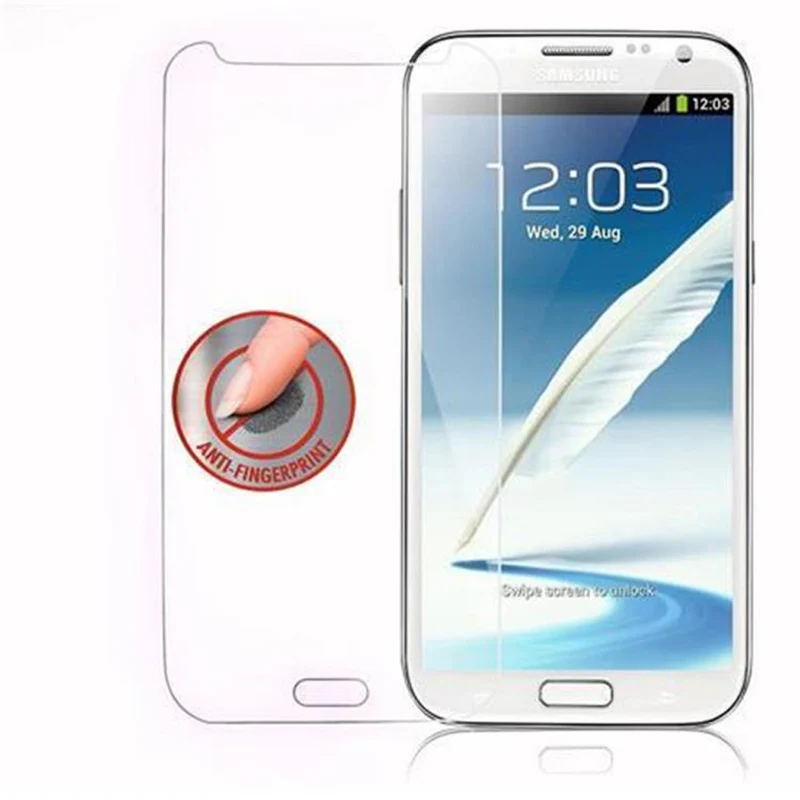 Cadorabo Panzer Folie kompatibel mit Samsung Galaxy NOTE 2 - Schutzfolie Gehärtetes (Tempered) Display-Schutzglas in 9H Härte mit 3D Touch Kompatibilität