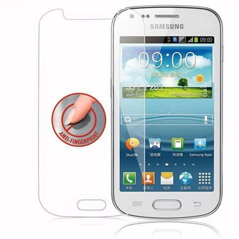 Cadorabo Panzer Folie kompatibel mit Samsung Galaxy TREND DUOS - Schutzfolie Gehärtetes (Tempered) Display-Schutzglas in 9H Härte mit 3D Touch Kompatibilität