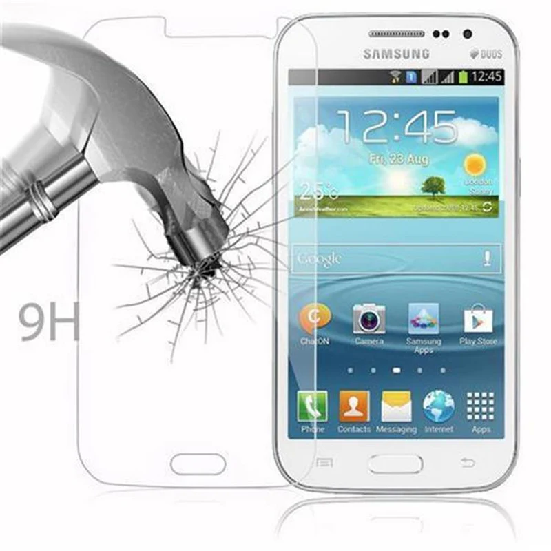 Cadorabo Panzer Folie kompatibel mit Samsung Galaxy WIN - Schutzfolie Gehärtetes (Tempered) Display-Schutzglas in 9H Härte mit 3D Touch Kompatibilität