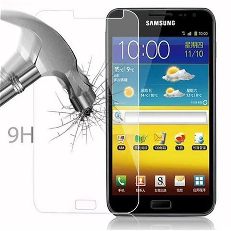 Cadorabo Panzer Folie kompatibel mit Samsung Galaxy NOTE 1 - Schutzfolie Gehärtetes (Tempered) Display-Schutzglas in 9H Härte mit 3D Touch Kompatibilität