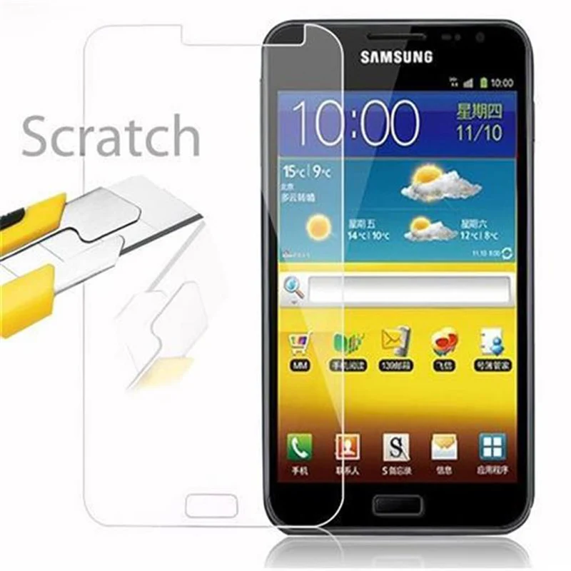 Cadorabo Panzer Folie kompatibel mit Samsung Galaxy NOTE 1 - Schutzfolie Gehärtetes (Tempered) Display-Schutzglas in 9H Härte mit 3D Touch Kompatibilität