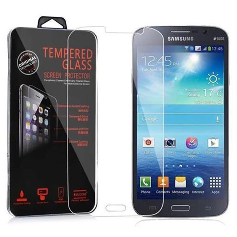 Cadorabo Panzer Folie kompatibel mit Samsung Galaxy MEGA 5.8 - Schutzfolie Gehärtetes (Tempered) Display-Schutzglas in 9H Härte mit 3D Touch Kompatibilität