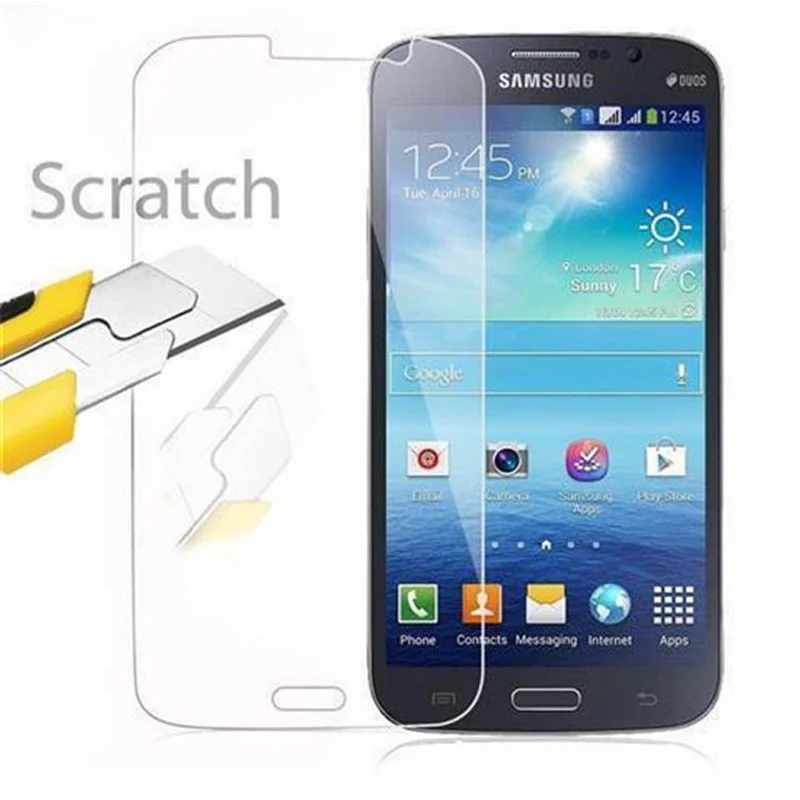 Cadorabo Panzer Folie kompatibel mit Samsung Galaxy MEGA 5.8 - Schutzfolie Gehärtetes (Tempered) Display-Schutzglas in 9H Härte mit 3D Touch Kompatibilität