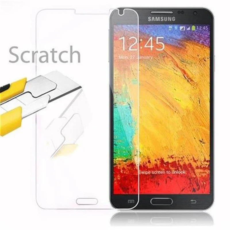 Cadorabo Panzer Folie kompatibel mit Samsung Galaxy NOTE 3 NEO - Schutzfolie Gehärtetes (Tempered) Display-Schutzglas in 9H Härte mit 3D Touch Kompatibilität
