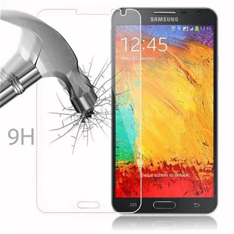 Cadorabo Panzer Folie kompatibel mit Samsung Galaxy NOTE 3 NEO - Schutzfolie Gehärtetes (Tempered) Display-Schutzglas in 9H Härte mit 3D Touch Kompatibilität