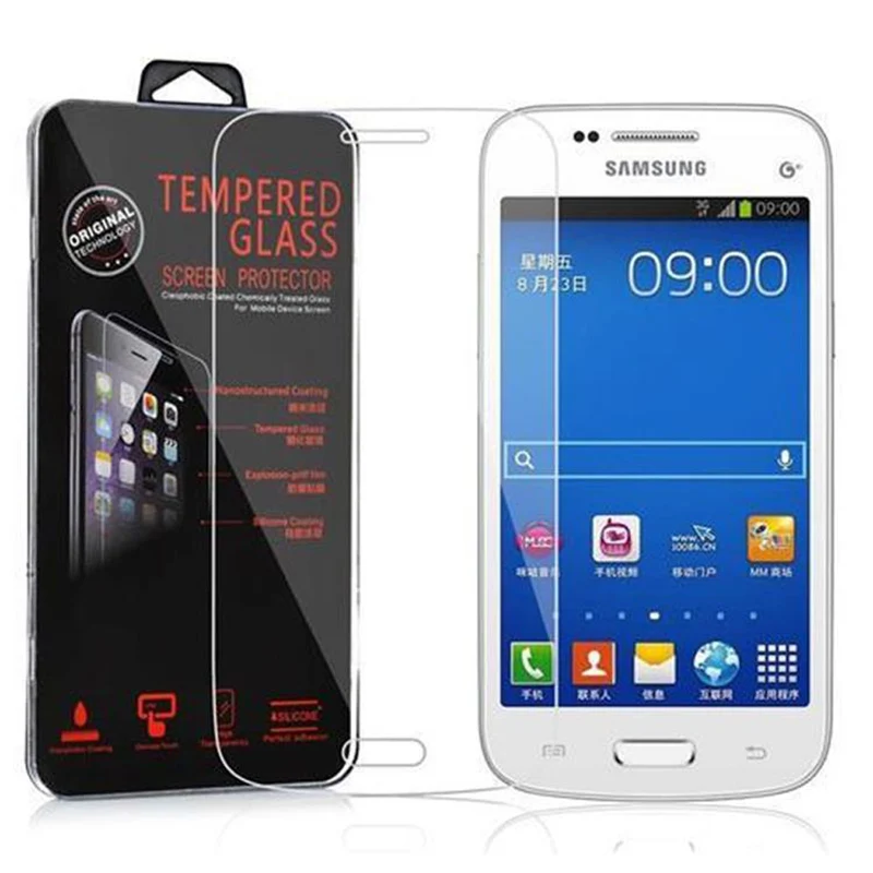 Cadorabo Panzer Folie kompatibel mit Samsung Galaxy TREND 3 - Schutzfolie Gehärtetes (Tempered) Display-Schutzglas in 9H Härte mit 3D Touch Kompatibilität