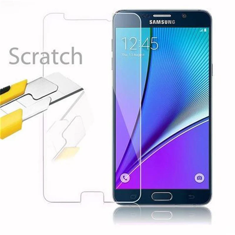 Cadorabo Panzer Folie kompatibel mit Samsung Galaxy NOTE 5 - Schutzfolie Gehärtetes (Tempered) Display-Schutzglas in 9H Härte mit 3D Touch Kompatibilität